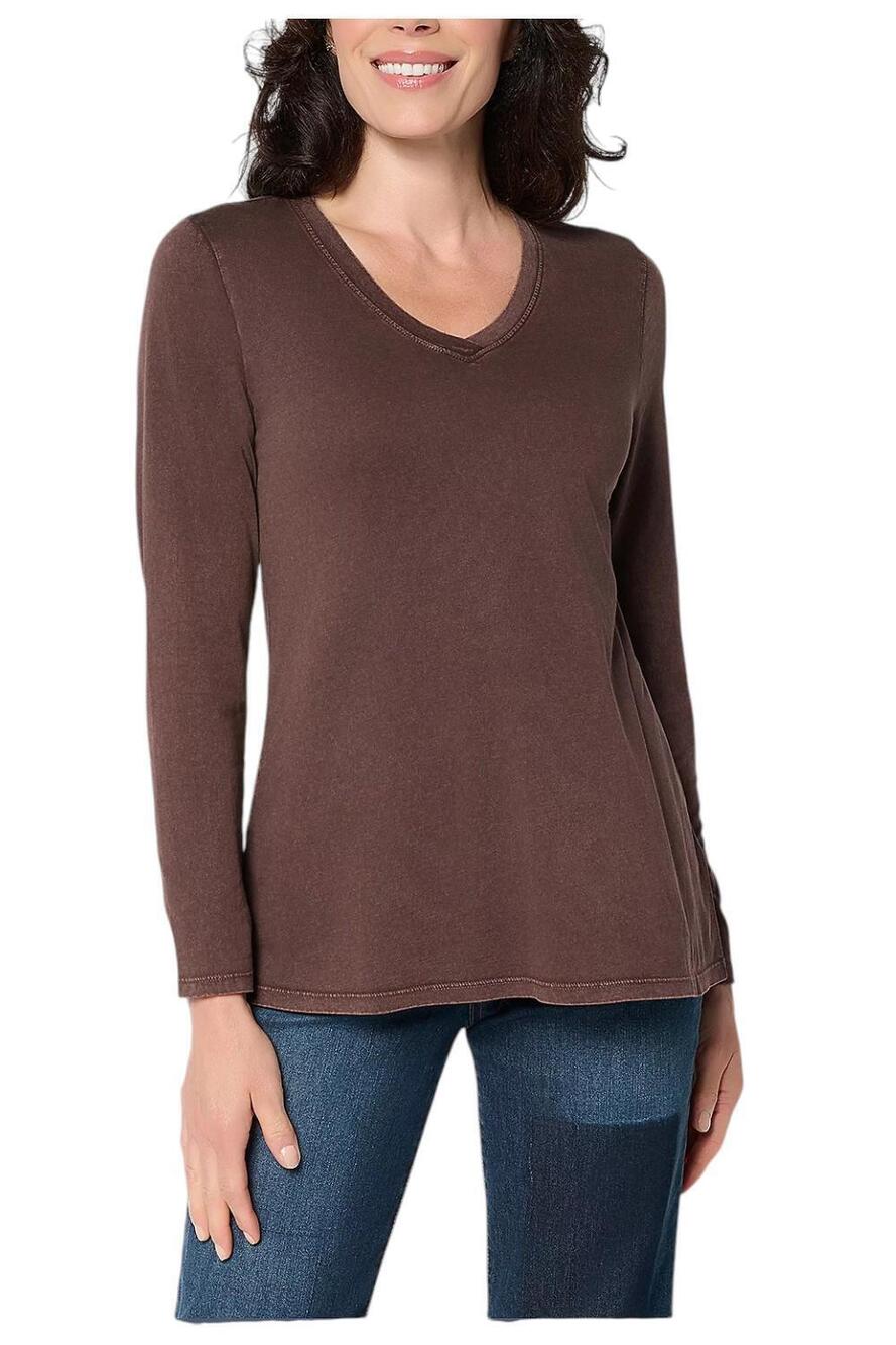 LOGO Principles by Lori Goldstein Women's Knit Top Coffee - Plus